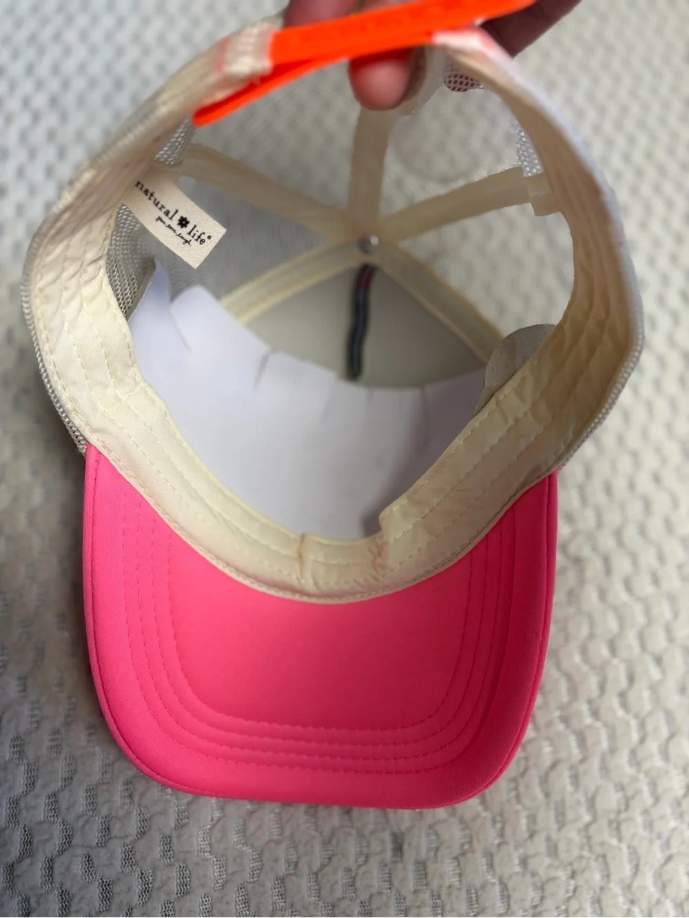 Natural Life Adjustable Trucker Hat Boho Coastal Girl Beach Summer NWT